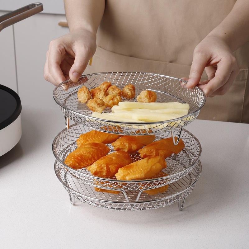 Kitchen Baking Rack - 304 Stainless Steel 3 Tier Stackable