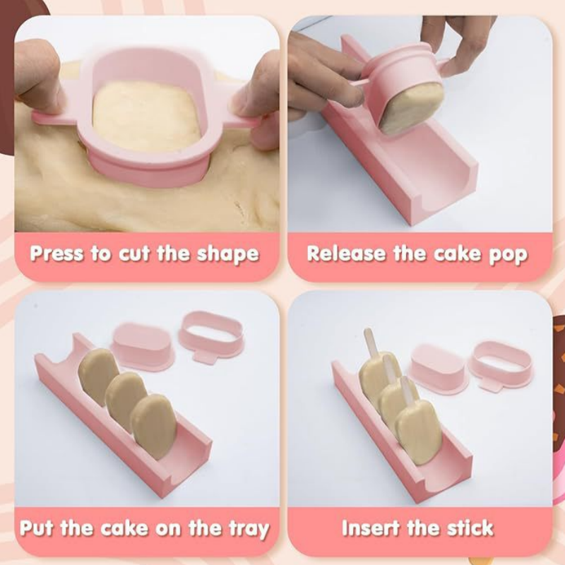 Cake Pop Mold Set with Tray No - đánh giá và giá Baking Kitchen Set
