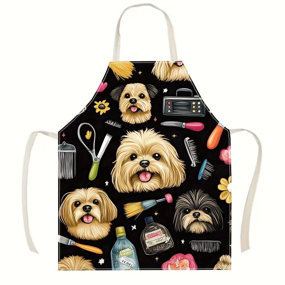 1pc Funny Dog Groomer Apron wi - đánh giá và giá Kitchen Baking Background