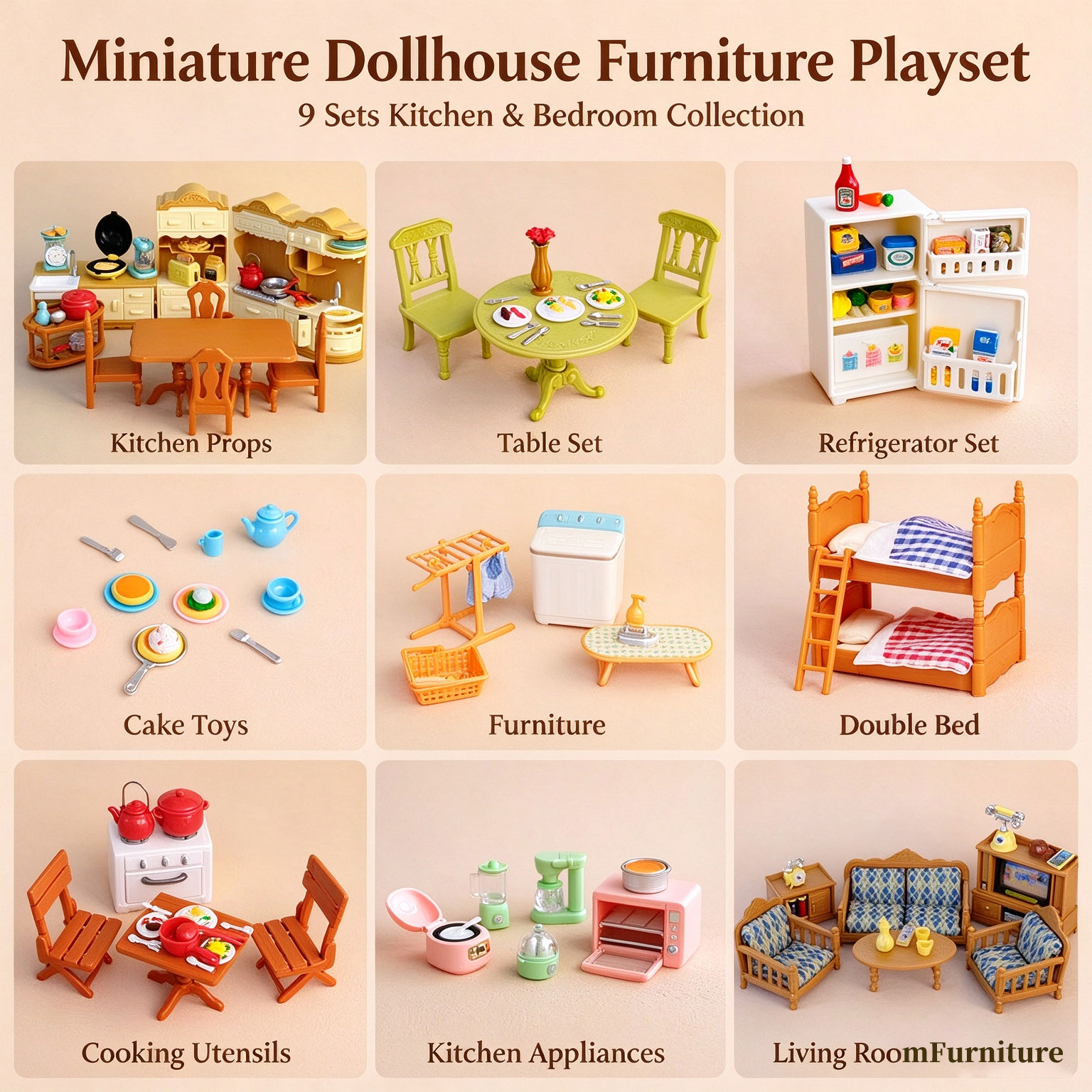 1:12 Dollhouse Miniature Furni - đánh giá và giá Kitchen Uncle