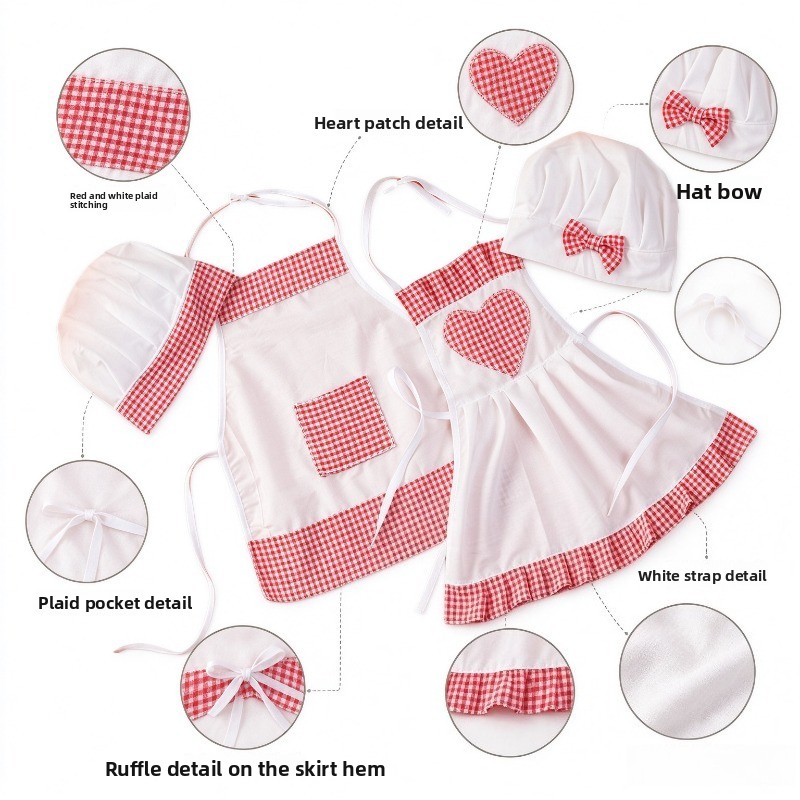 Kids Chef Apron Hat Set Childr - đánh giá và giá Kitchen Kids Baking Set
