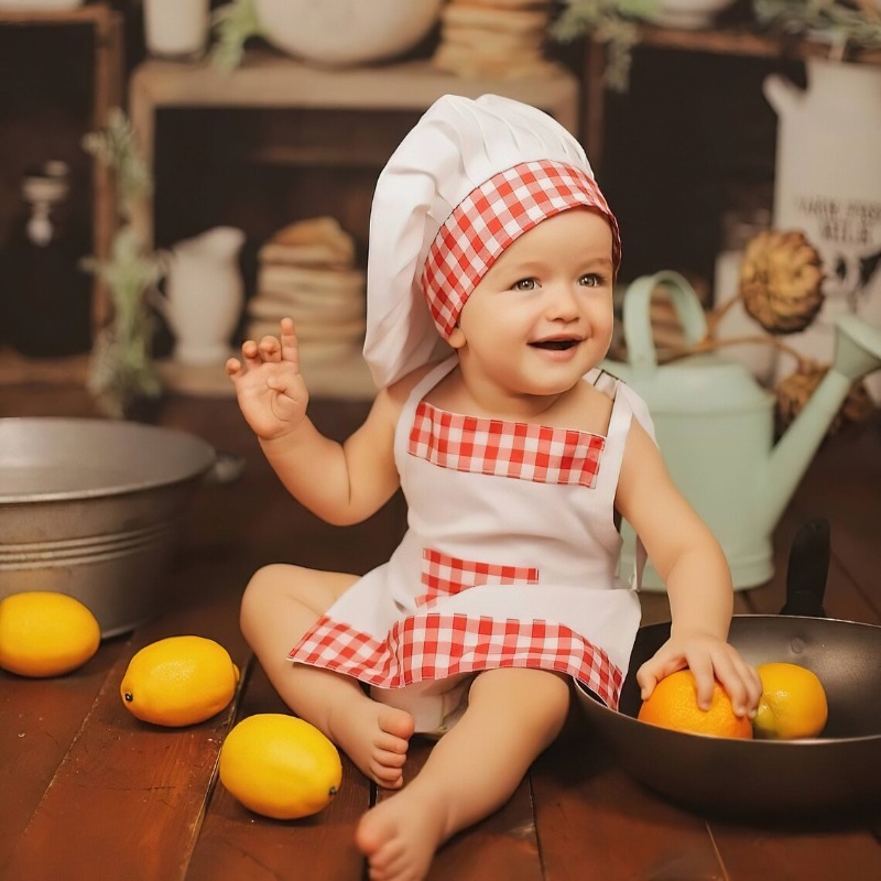 Kids Chef Apron Hat Set Childr - đánh giá và giá Kitchen Kids Baking Set