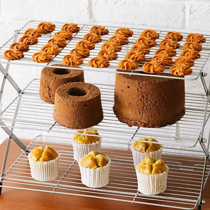 Foldable Multi-Layer Cake Cool - đánh giá và giá Kitchen Baking Rack